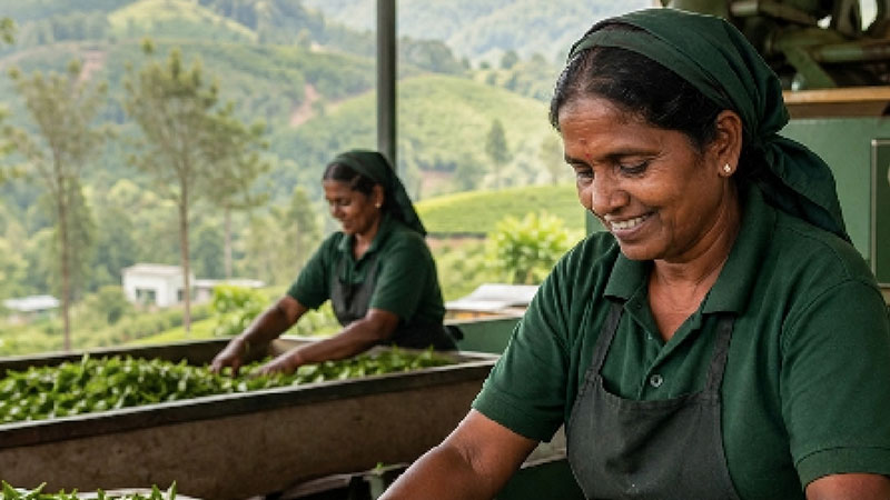 Ceylon tea plantation