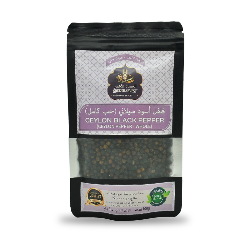 Premium Ceylon Black Pepper (Whole) - 100g